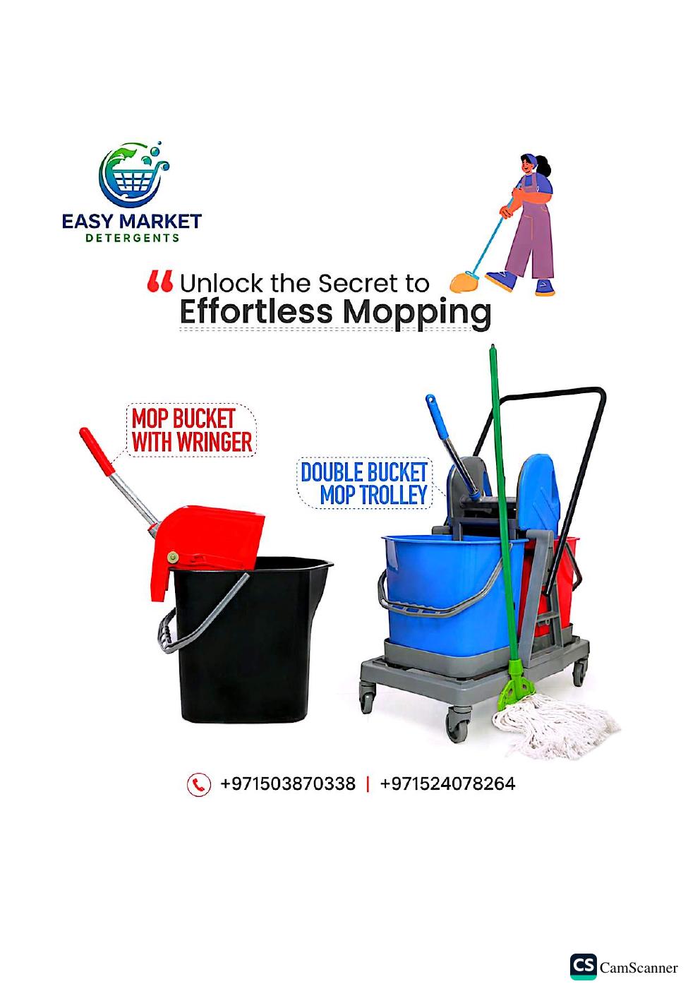 Mop and bucket systems