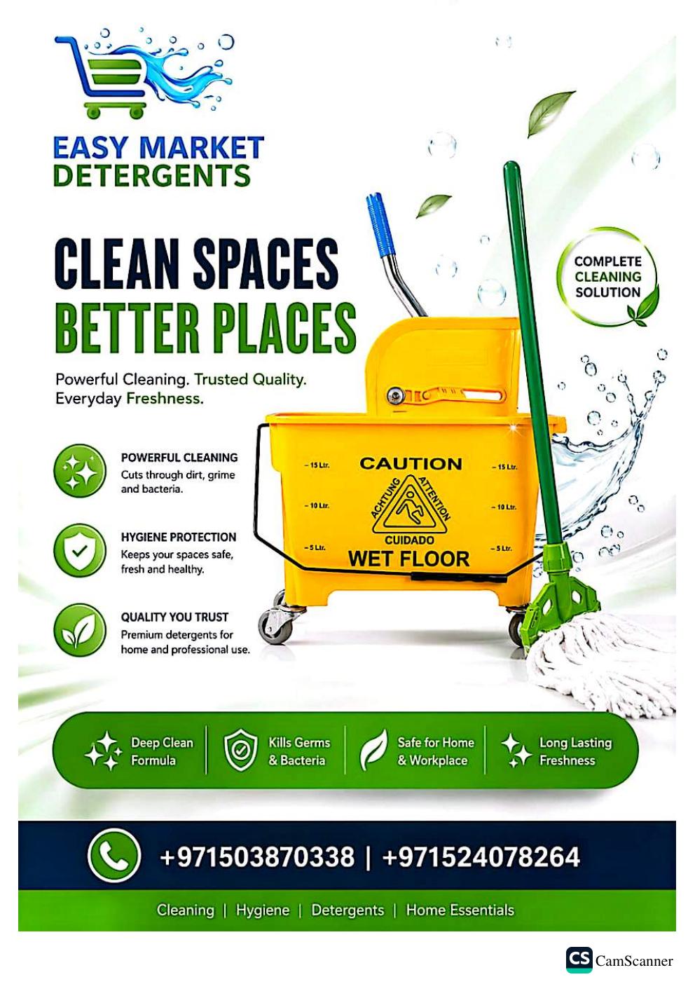 Commercial floor-care and cleaning trolley solutions
